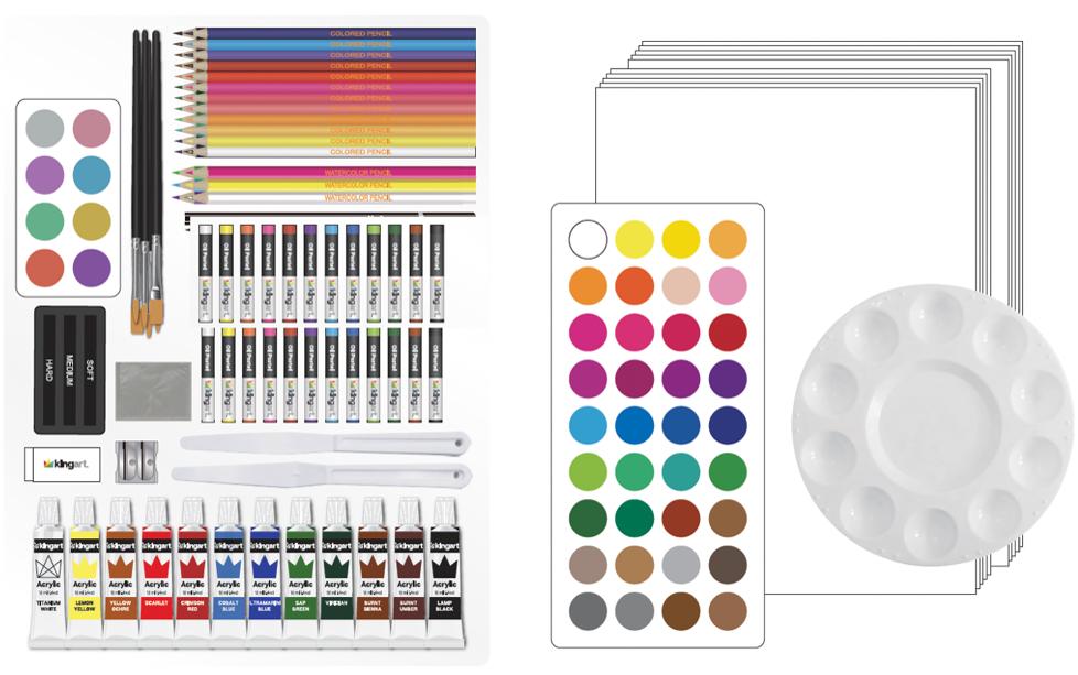 KINGART® Mixed Media Set Set of 175 KINGART
