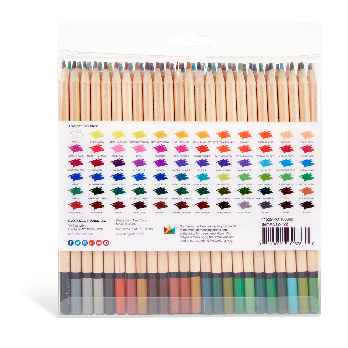 72 ct. Colored Pencils - Variety Color Pencils Pack