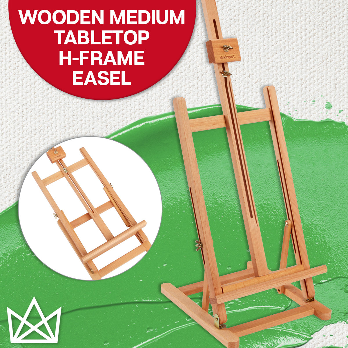 Daler-Rowney Simply Wooden Table Easel with Collapsible Base New In Box