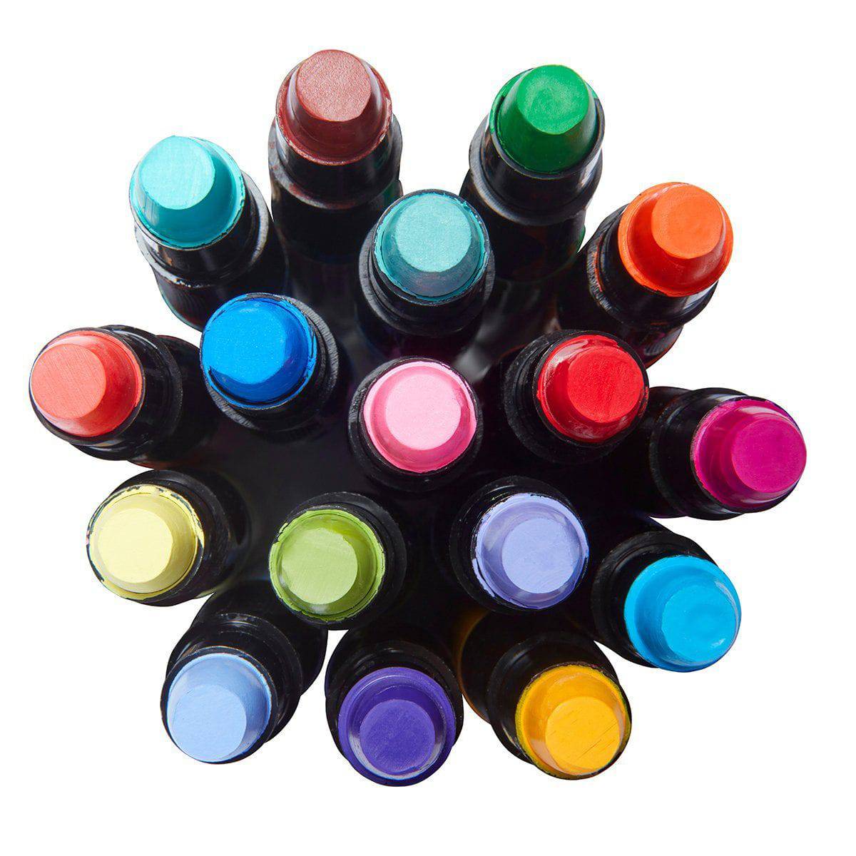 Kingart, Gel Stick Artist Mixed Media Watercolor Markers, Set of 12 Primary  Colors