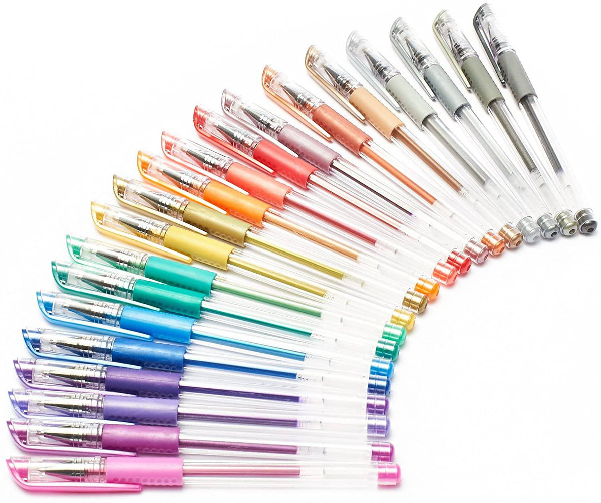Kingart Soft Grip Gel Pen Set 12/Pkg-Assorted Colors
