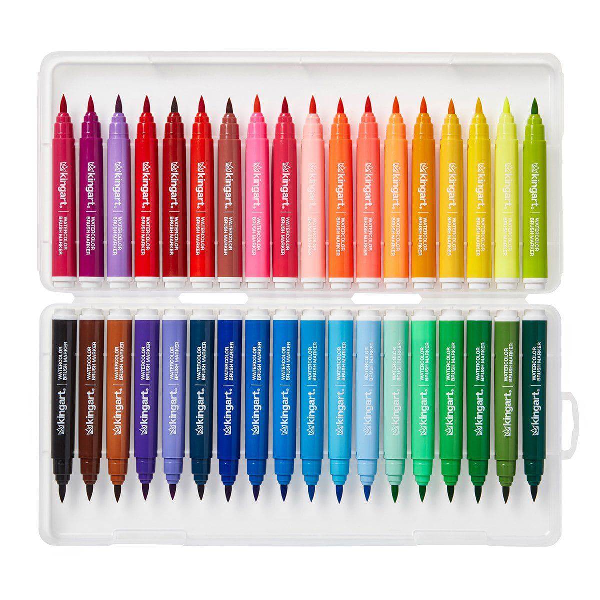 Dual Tip Watercolor Marker Set - Set of 36 Markers | JPIN Supply