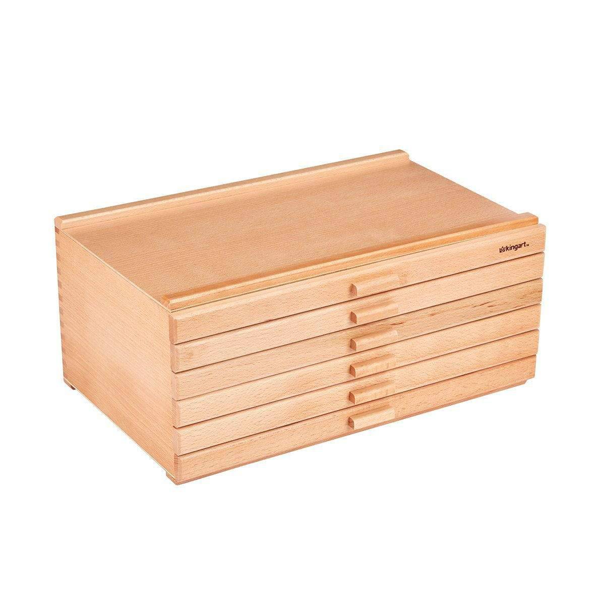 Kingart 2 Tier Wooden Artist Storage Box - Espresso : Target