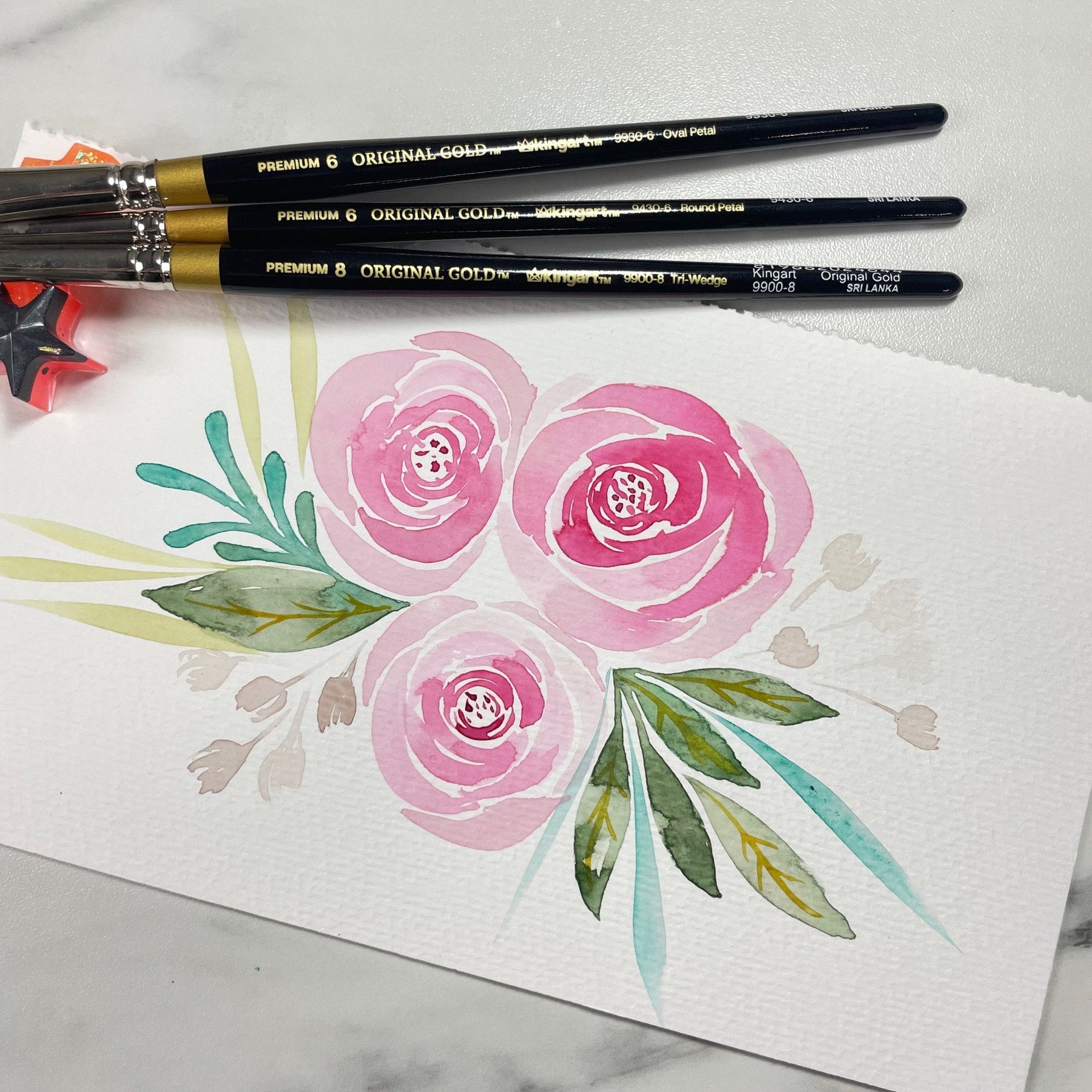 How To Paint A Watercolor Rose