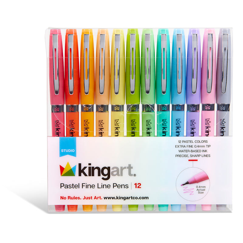Pastel Fine Line Pens 12 Colors - MARKERS & PENS - SHANGHAI CMB IMPORT & EXPORT CO., LTD