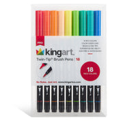 PRO Twin-Tip™ Brush Pens 18 Colors - MARKERS & PENS - SHANGHAI CMB IMPORT & EXPORT CO., LTD
