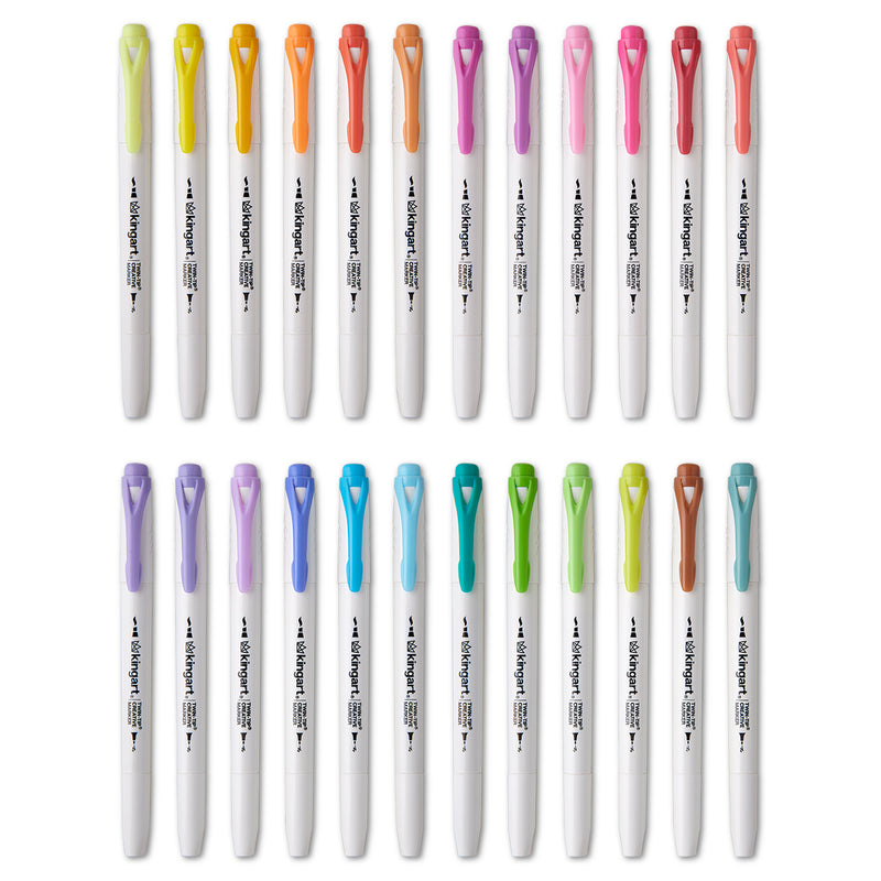 Twin-Tip™ Highlighters 24 Colors - Studio - KINGART