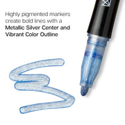 Shimmer Metallic Outline Markers - Singles - MARKERS & PENS - KINGART