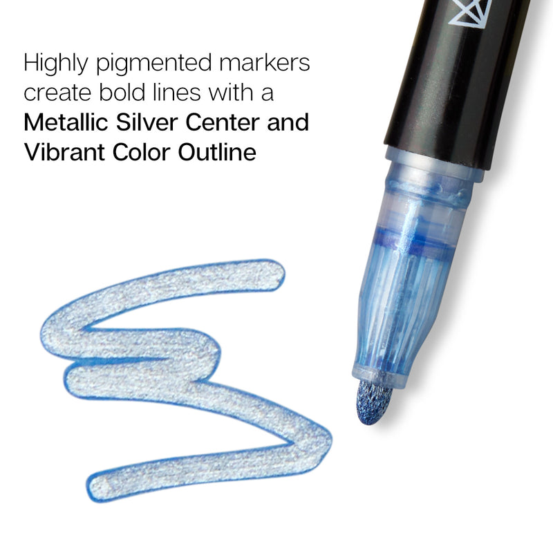 Shimmer Metallic Outline Markers - Singles - MARKERS & PENS - KINGART