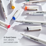 Inkline™ Fine Line Pens, 8 Colors Size 05 - Pro - KINGART