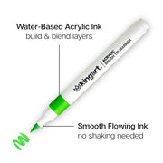 Acrylic Paint Brush Tip Markers 24 Colors - Studio - KINGART