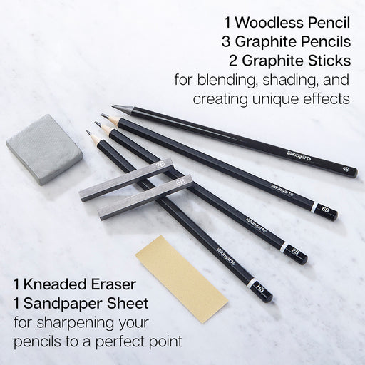 Sketching Tin Set, 9 pc - ARTIST SETS - KINGART