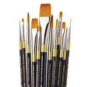 Original Gold® Acrylic Handle Brushes 12 pc - Premium - KINGART