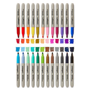Permanent Fine Tip Markers 24 Colors - Studio - KINGART