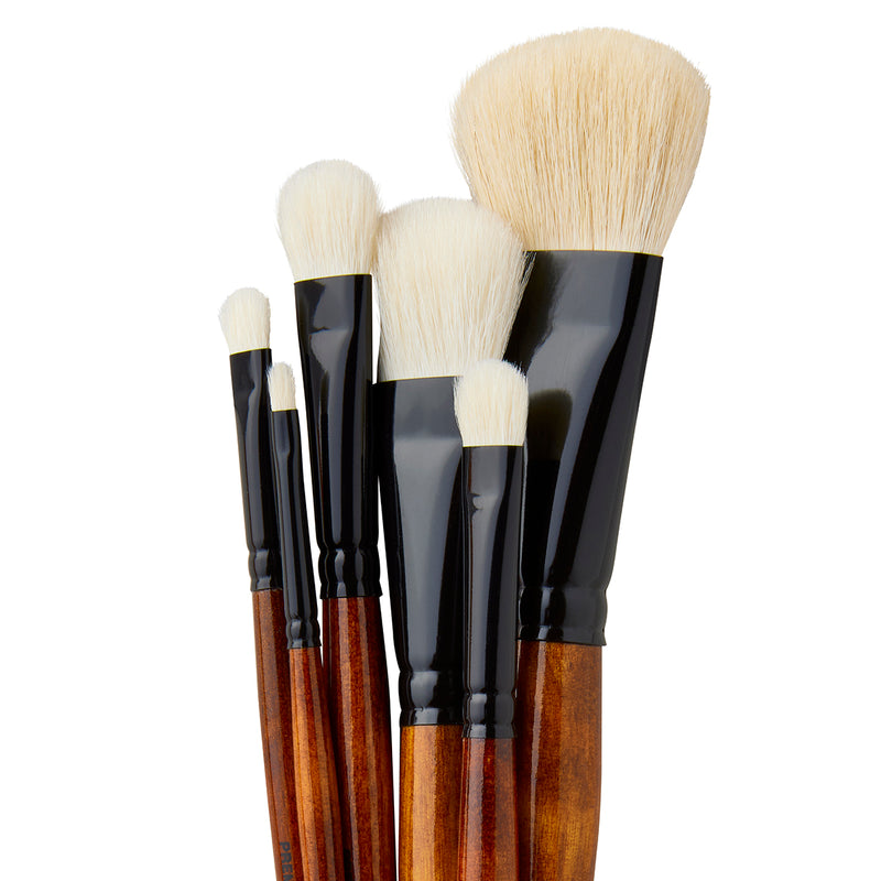 White Oval Mop Brushes 6 pc - Premium - KINGART