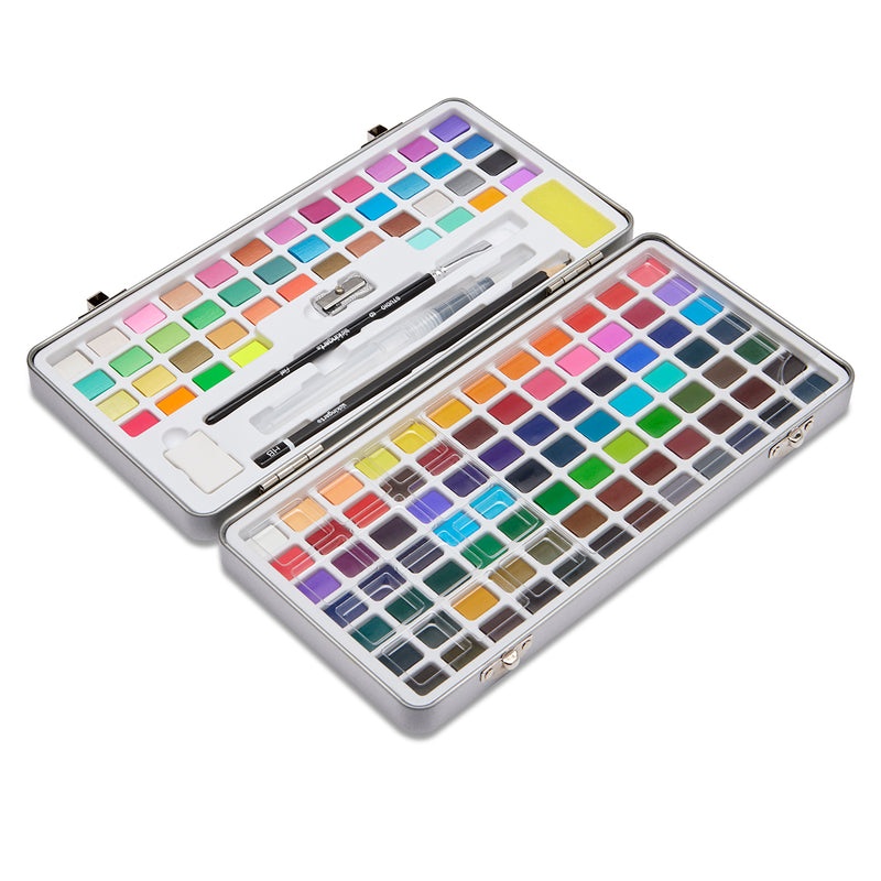 Watercolor Paint Set, 137 Pieces with Storage Case