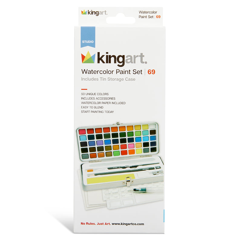 Watercolor Paint Set – 69 Piece - DRAWING & SKETCHING SUPPLIES - KINGART