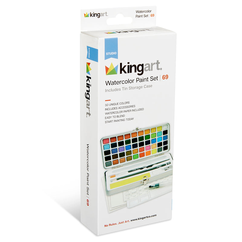 Watercolor Paint Set – 69 Piece - DRAWING & SKETCHING SUPPLIES - KINGART