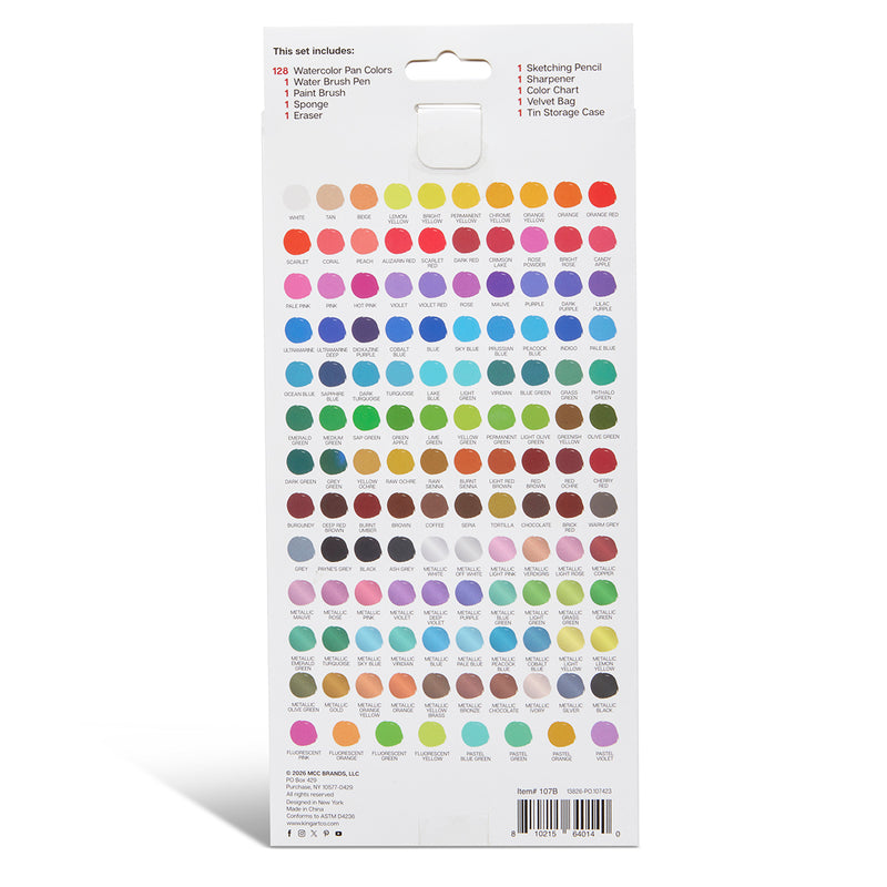 Watercolor Paint Set, 137 Pieces with Storage Case