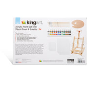 Acrylic Painting Set with Table Easel, 24 pc - Studio - KINGART®