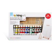 Acrylic Painting Set with Table Easel, 24 pc - Studio - KINGART®