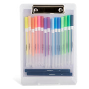 Gel Pen Set with Drawing Board Case, 30 pc - Studio - KINGART