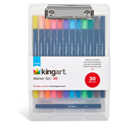 Marker Set with Drawing Board Case, 30 pc - Studio - KINGART