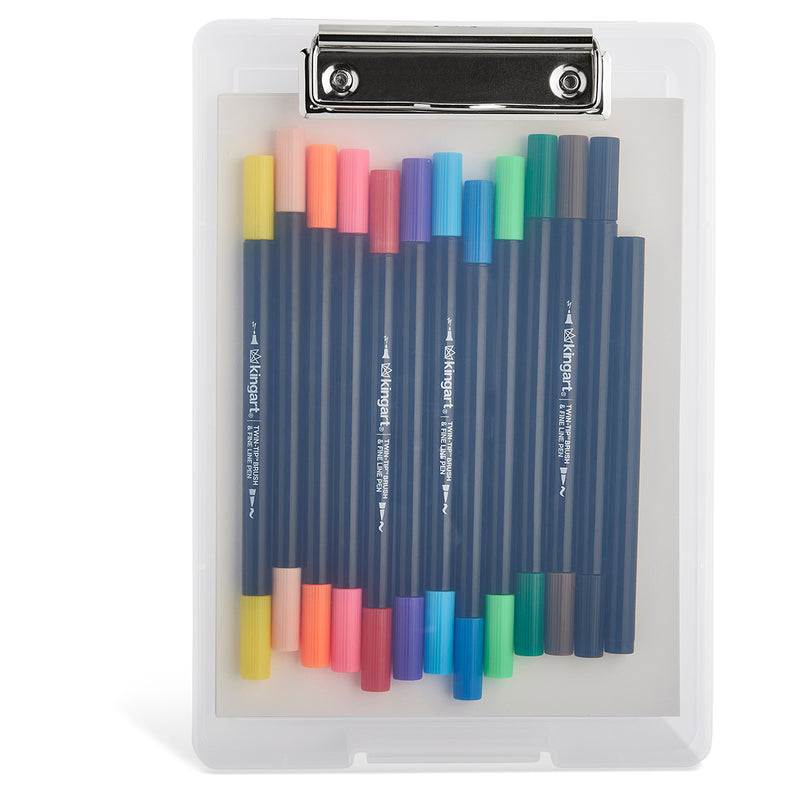Marker Set with Drawing Board Case, 30 pc - Studio - KINGART