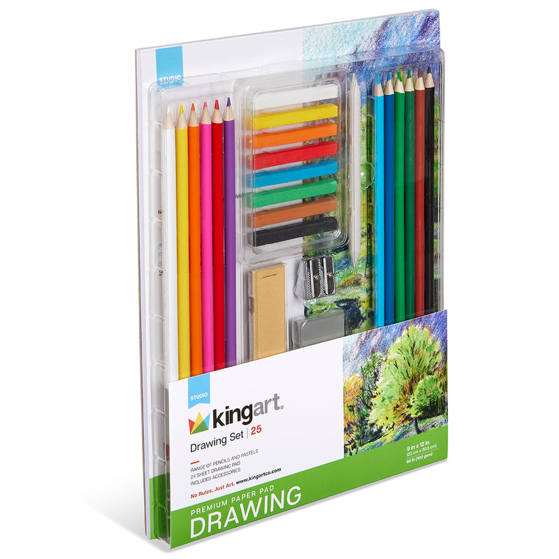 Drawing Set 25 pcs - ARTIST SETS - MAIN GOLD LTD.