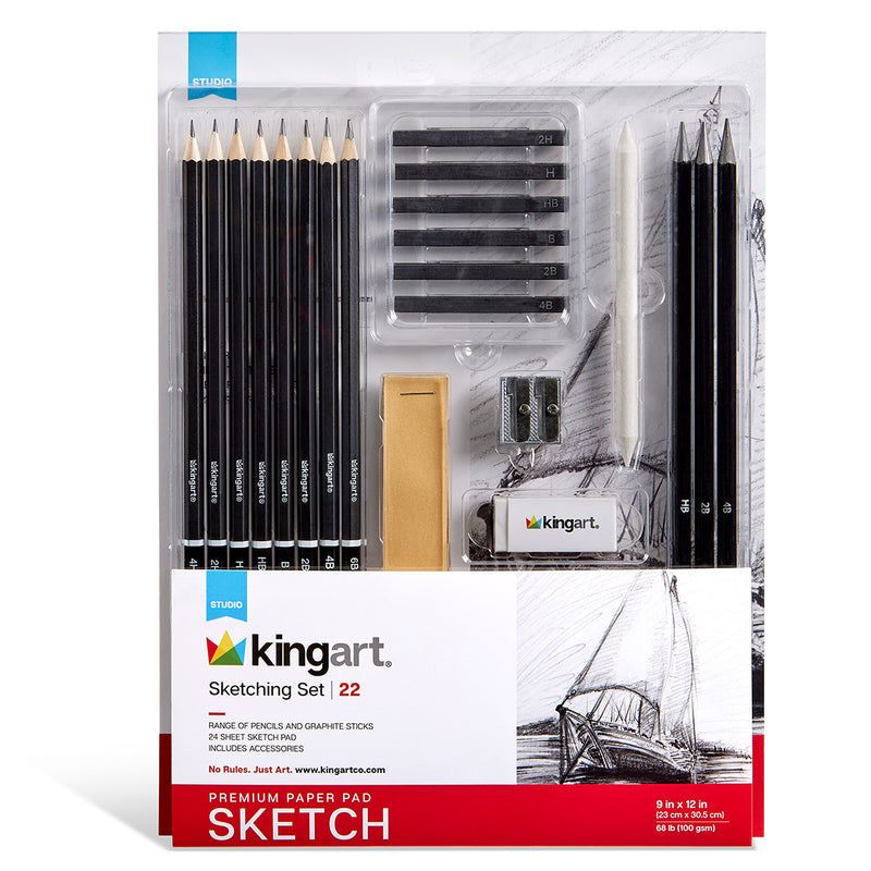Sketching Set 22 pcs - ARTIST SETS - MAIN GOLD LTD.