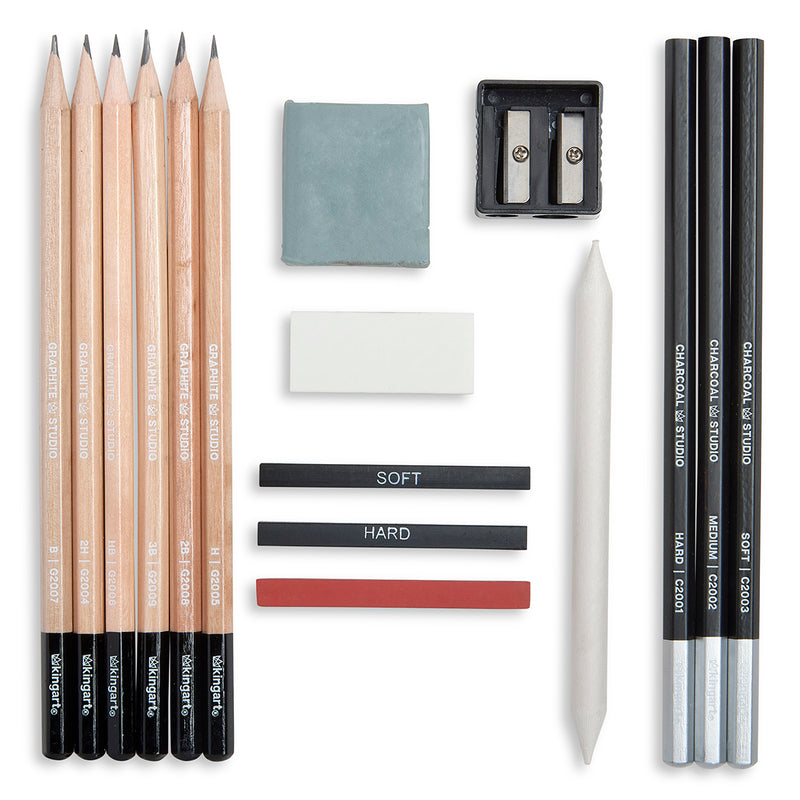 Sketch & Draw Set 17 pc - Studio - KINGART