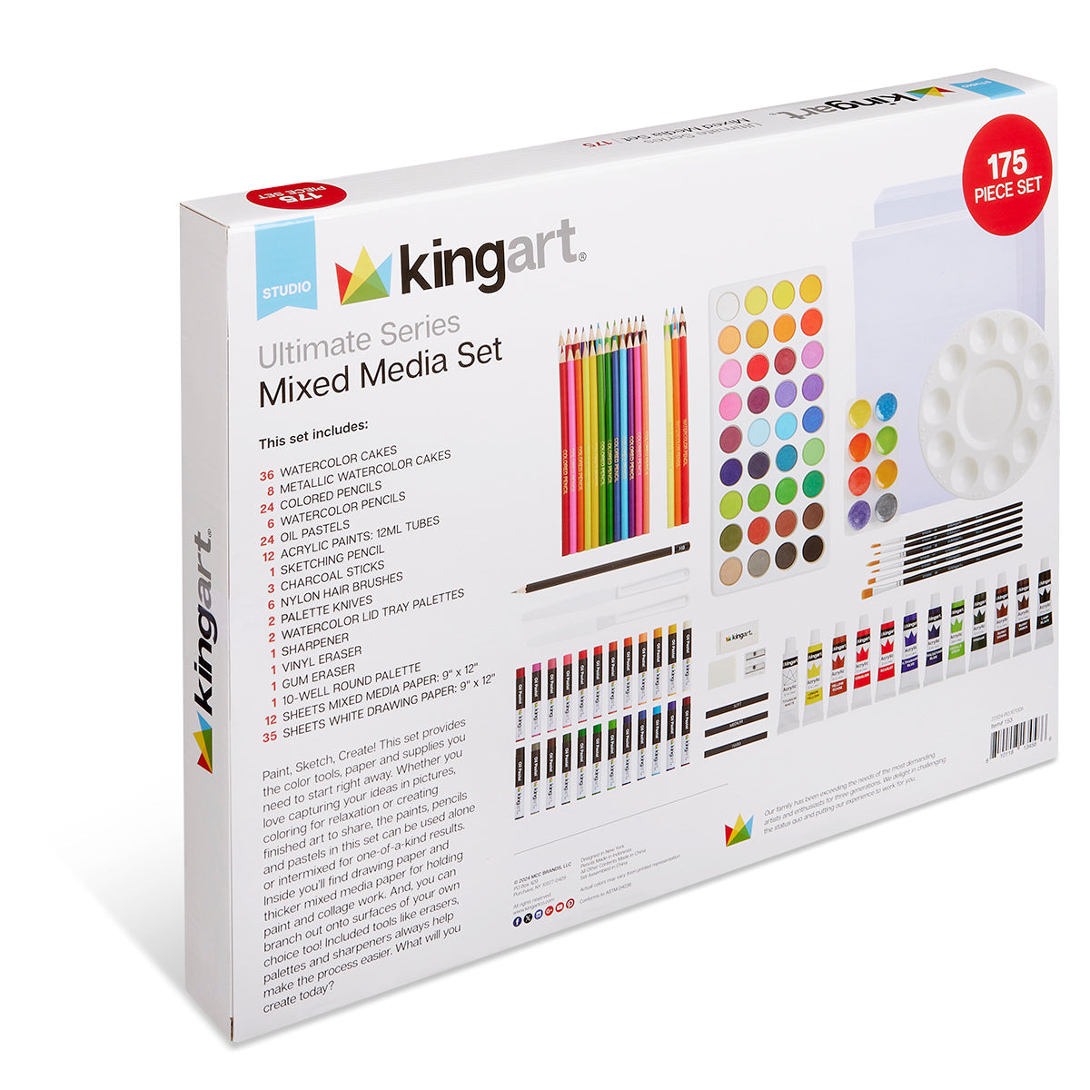 KING OF ARTIST 3点セット Amazon.com: KINGART 13 Pc Sketching & Drawing Set w/Posable