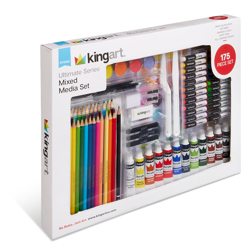 Mixed Media Art Set, 175 pc - Studio - KINGART