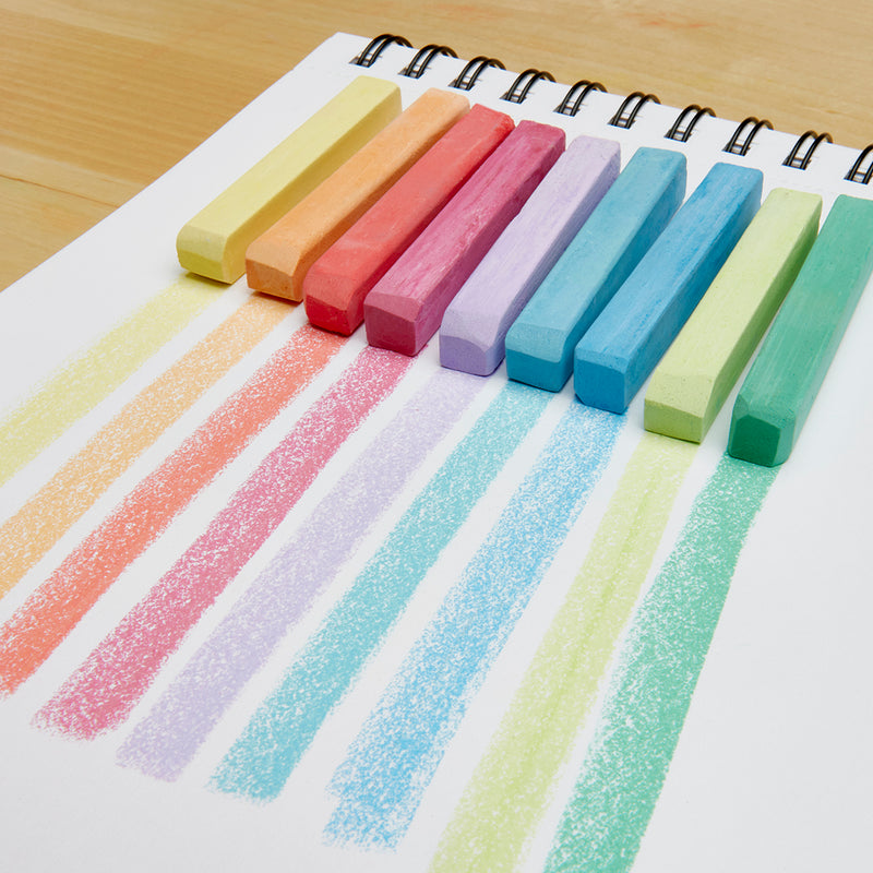 Square Chalk Pastels 24 pc