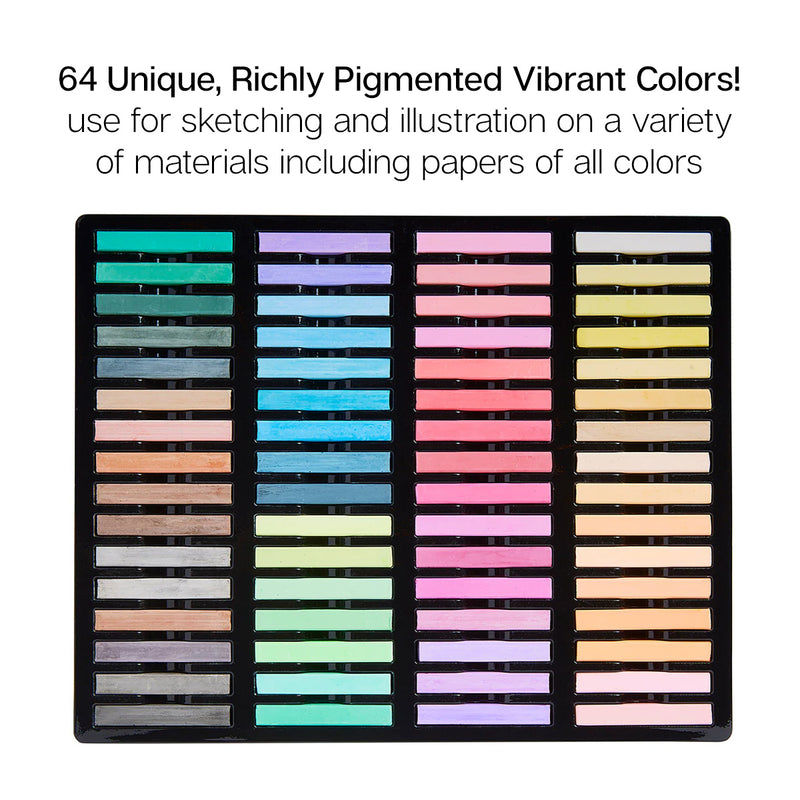 Chalk Pastels 64 pc - Studio - KINGART