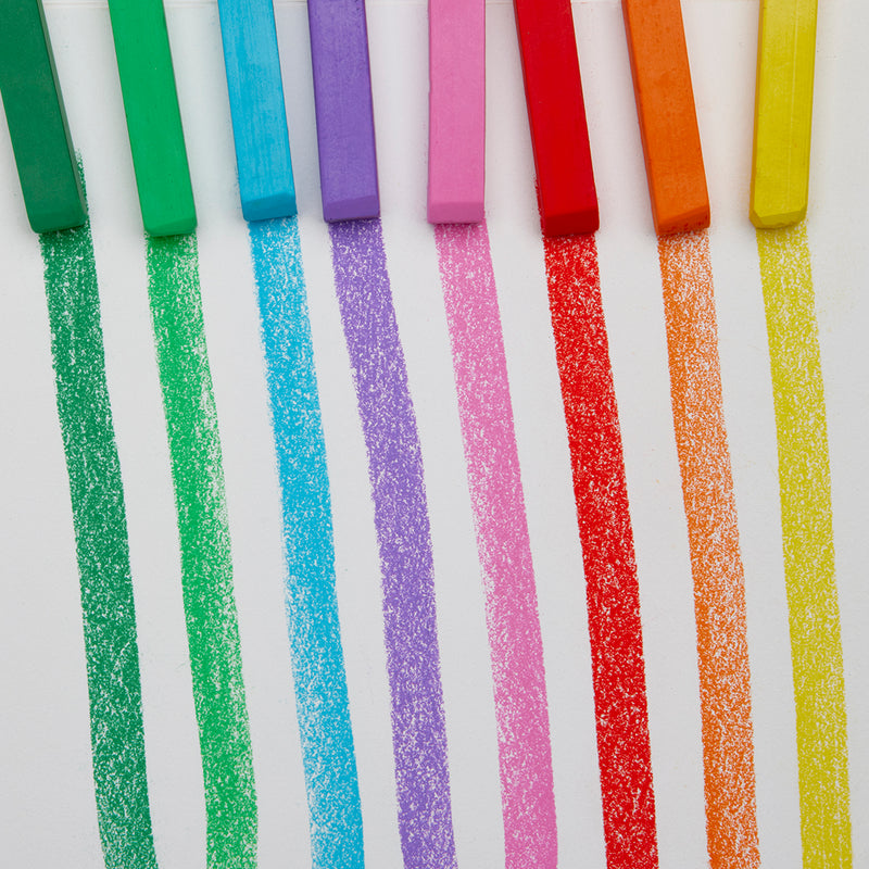 Square Chalk Pastels - 64 Colors