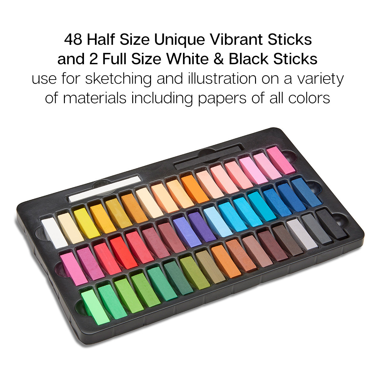Soft Square Pastels Half Sticks 50 pc — KINGART