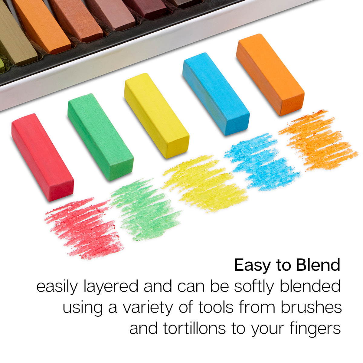 Soft Square Pastels Half Sticks 50 pc — KINGART