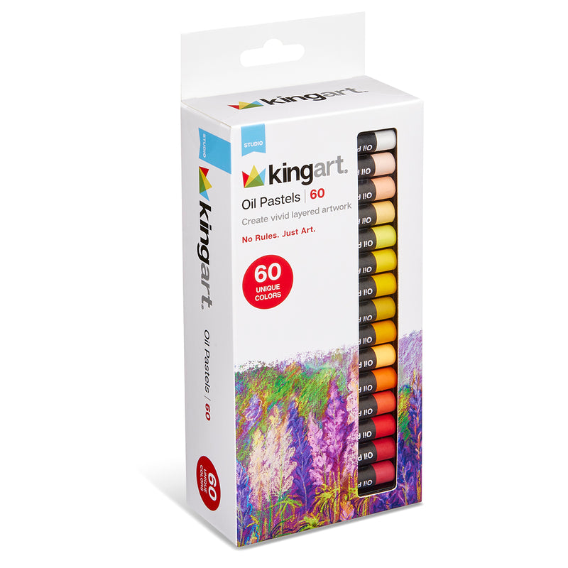Artecho Lot de 48 pastels à l'huile doux pour peinture artistique Artecho Lot de 48 pastels à l'huile doux pour peinture artistique
