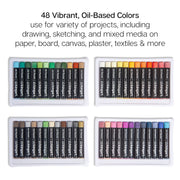 Oil Pastels 48 pc - DRAWING & SKETCHING SUPPLIES - KINGART