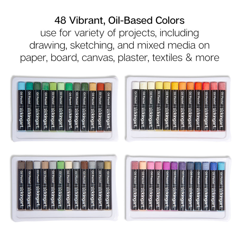 Oil Pastels 48 pc - DRAWING & SKETCHING SUPPLIES - KINGART