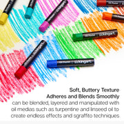 Oil Pastels 24 pc - DRAWING & SKETCHING SUPPLIES - KINGART