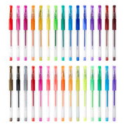 Gel Pens, Soft Grip, 30 Glitter Colors - Studio - KINGART®