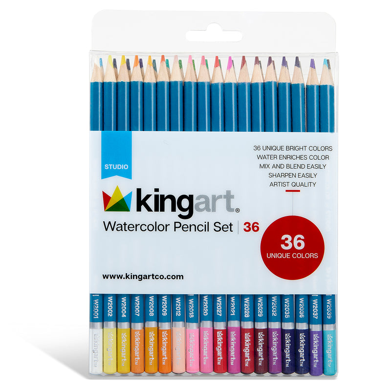 Watercolor Pencils 36 Colors - DRAWING & SKETCHING SUPPLIES - KINGART