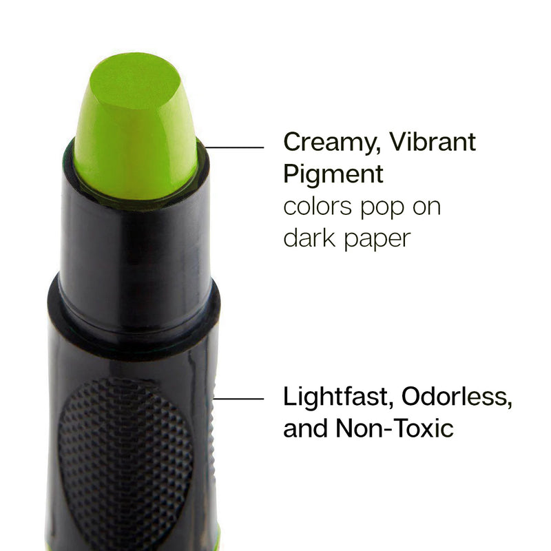 Gel Stick Crayons 24 Pastel Colors - Studio - KINGART