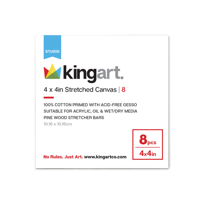 Stretched Canvas 4x4 8 pc - Studio - KINGART