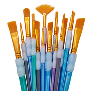 Studio Golden Nylon Brush Set - 15 Pieces - STUDIO LEVEL BRUSH SETS - KINGART