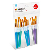 Studio Golden Nylon Brush Set - 15 Pieces - STUDIO LEVEL BRUSH SETS - KINGART