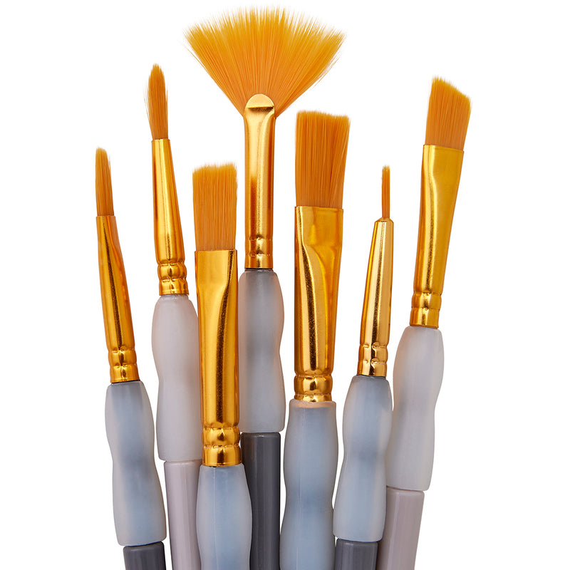 Studio Golden Nylon Brush Set – 7 Pieces - STUDIO LEVEL BRUSH SETS - KINGART