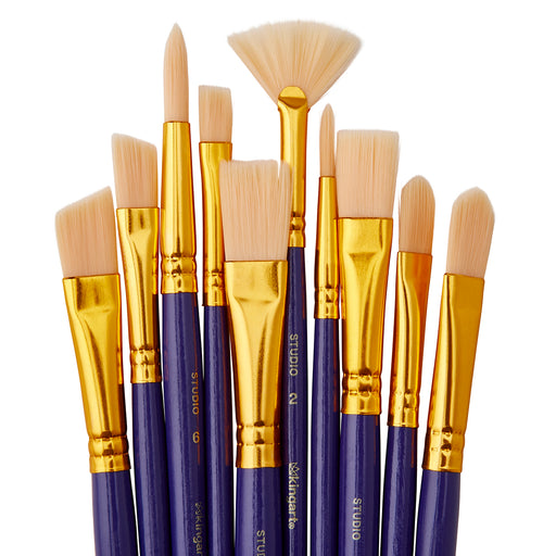 Brush Set 10 pc - STUDIO LEVEL BRUSH SETS - KINGART